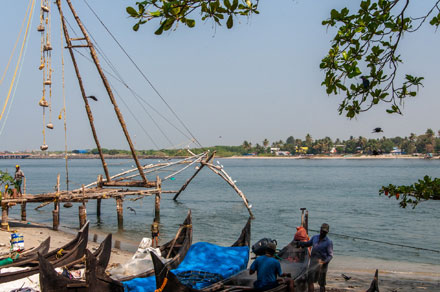 Chinesisches Fischernetz Kochi - Tauchgang 3
